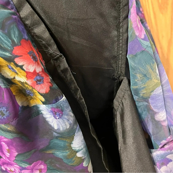 Vintage  Floral Pleated Skirt - Picture 4 of 5